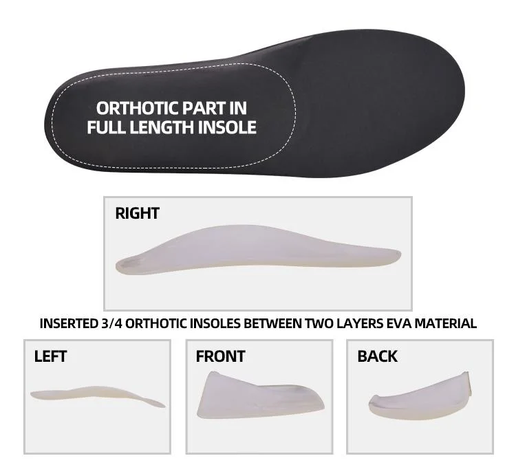 Shoes Parts & Accessories Plantar Fasciitis Orthotic Insoles for Flat Feet